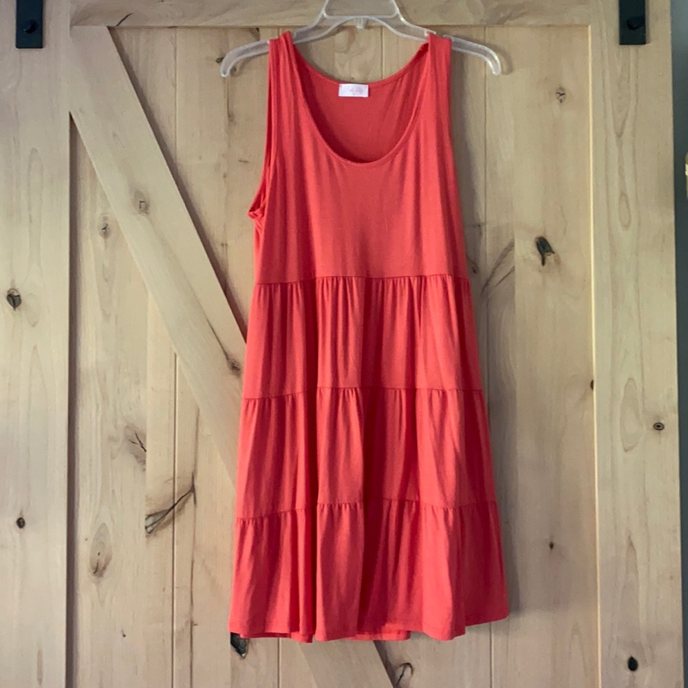 Pink Lily Tiered Tank Dress